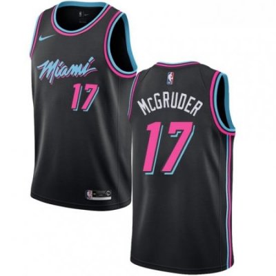 Youth Nike Miami Heat 17 Rodney McGruder Swingman Black NBA Jersey City Edition