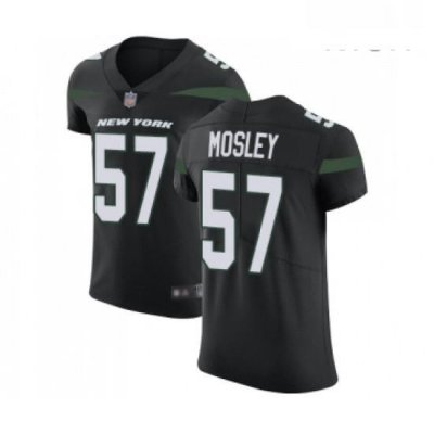 Mens New York Jets 57 CJ Mosley Black Alternate Vapor Untouchable Elite Player Football Jersey