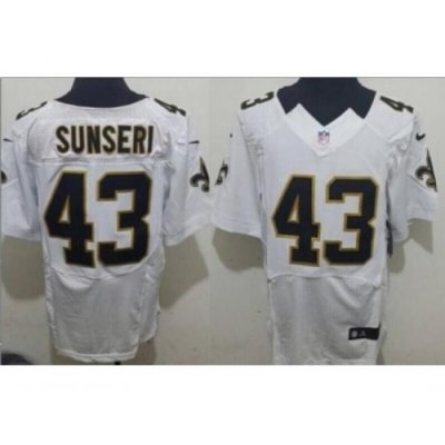 Nike NeW Orleans Saints 43 Vinnie Sunseri White Elite NFL Jersey