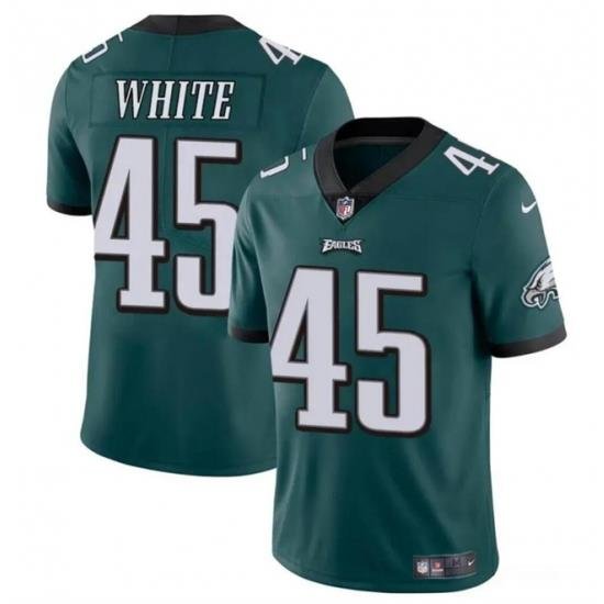 Youth Philadelphia Eagles 45 Devin White Green Vapor Untouchable Limited Stitched Football Jersey