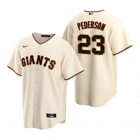 Men San Francisco NeW York Giants 23 Joc Pederson Cream Cool Base Stitched Jerse