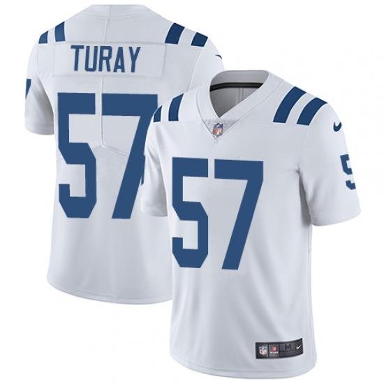 Nike Colts #57 Kemoko Turay White Mens Stitched NFL Vapor Untouchable Limited Jersey