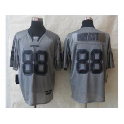 Nike Dallas Cowboys 88 Dez Bryant Grey Elite Lights Out NFL Jersey