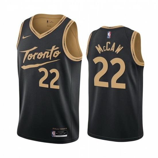 Men Nike Toronto Raptors 22 Patrick McCaw Black NBA Swingman 2020 21 City Edition Jersey