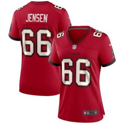 Women Nike Tampa Bay Buccaneers 66 Ryan Jensen Red Vapor Limited Jersey