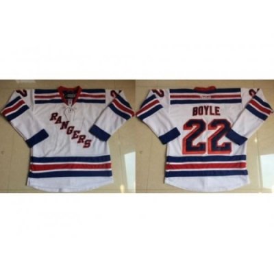 New York Rangers #22 Dan Boyle White Stitched NHL Jersey