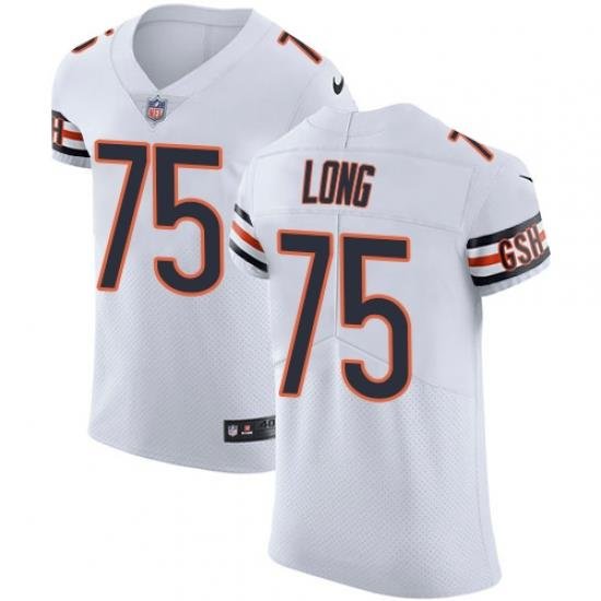 Nike Bears #75 Kyle Long White Mens Stitched NFL Vapor Untouchable Elite Jersey