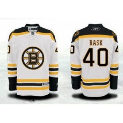 Boston Bruins #40 Tuukka Rask White Jersey