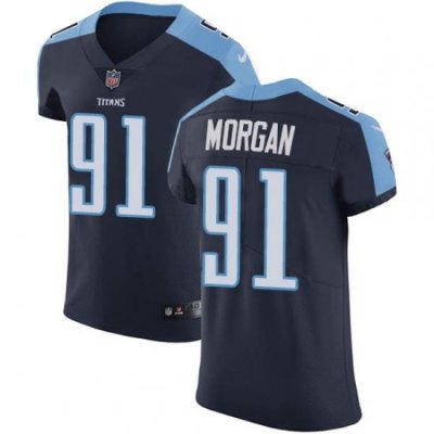 Nike Titans #91 Derrick Morgan Navy Blue Alternate Mens Stitched NFL Vapor Untouchable Elite Jersey