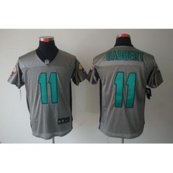 Nike Jacksonville Jaguars 11 Blaine Gabbert Grey Elite Shadow NFL Jersey