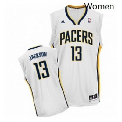 Womens Adidas Indiana Pacers 13 Mark Jackson Swingman White Home NBA Jersey