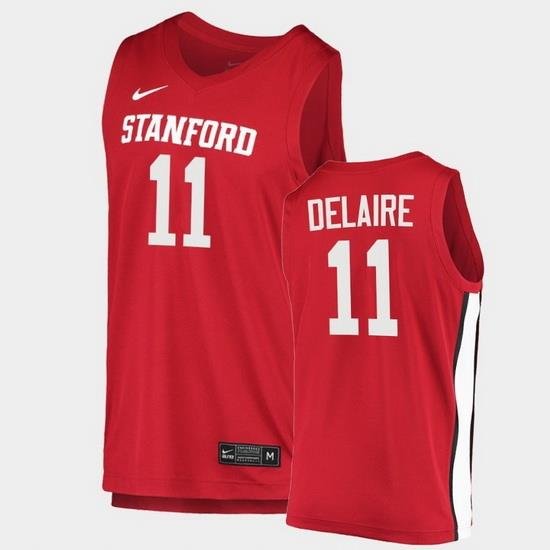 Men Stanford Cardinal Jaiden Delaire College Basketball Red 2020 21 Jersey