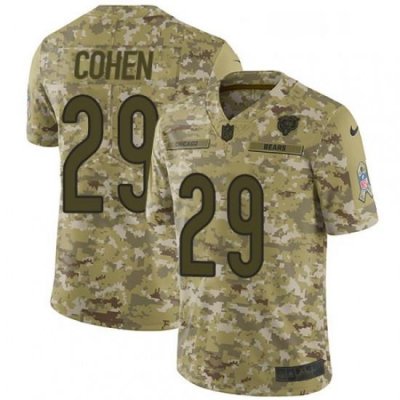 Youth Nike Chicago Bears 29 Tarik Cohen Limited Camo 2018 Salute to Service NFL Jersey