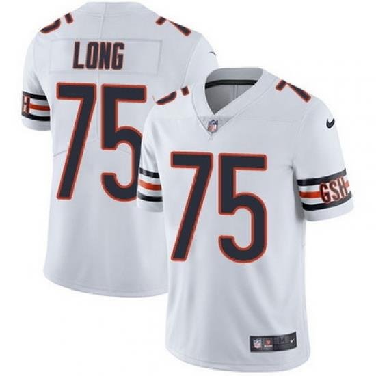 Nike Bears #75 Kyle Long White Mens Stitched NFL Vapor Untouchable Limited Jersey