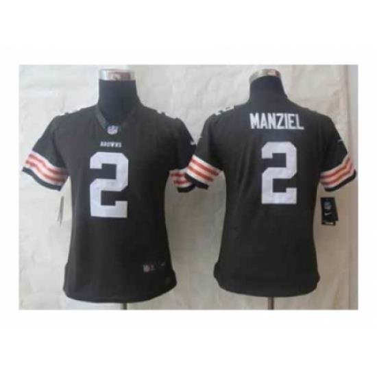 Nike Women Jerseys Cleveland Browns #2 Manziel brown