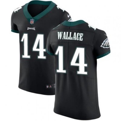 Nike Eagles #14 Mike Wallace Black Alternate Mens Stitched NFL Vapor Untouchable Elite Jersey