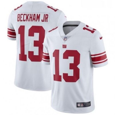 Mens Nike New York Giants 13 Odell Beckham Jr White Vapor Untouchable Limited Player NFL Jersey