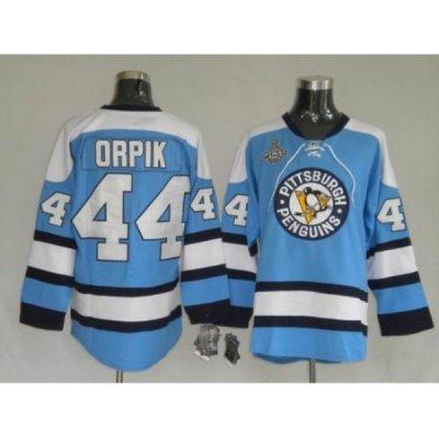 RBK Pittsburgh Penguins #44 Orpik Blue STANLEY CUP Jersey