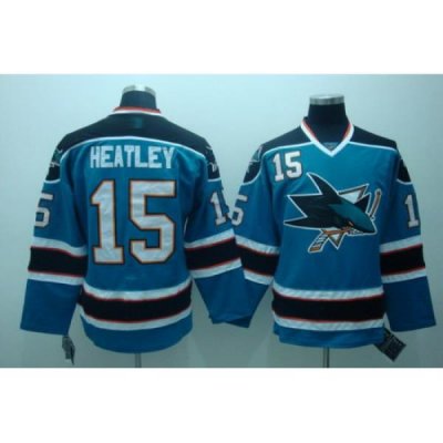 San Jose Sharks 15 heatley blue Jerseys