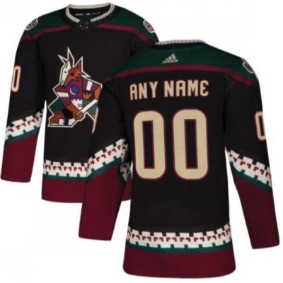 Men Women Youth Toddler Arizona Coyotes Black Adidas Custom NHL Stitched Jersey