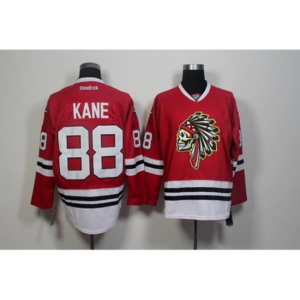 Chicago Blackhawks #88 Patrick Kane Red Skull Reebok Authentic Stitched NHL Jersey