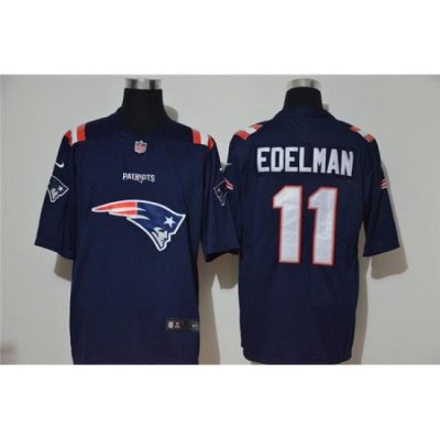 Nike Patriots 11 Julian Edelman Navy Team Big Logo Vapor Untouchable Limited Jersey