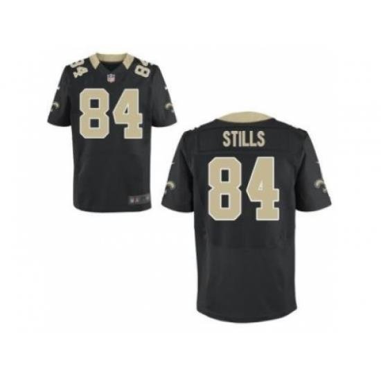 Nike NeW Orleans Saints 84 Kenny Stills Black Elite NFL Jersey