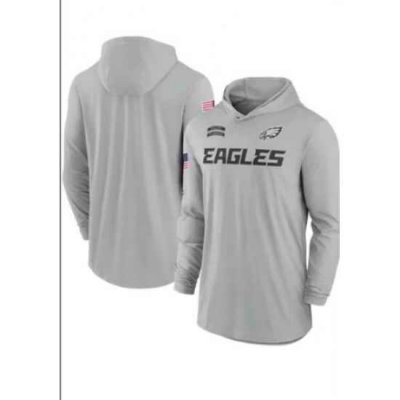 Men Eagles Gray Hoodie 24Z85