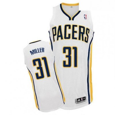 Youth Adidas Indiana Pacers 31 Reggie Miller Authentic White Home NBA Jersey