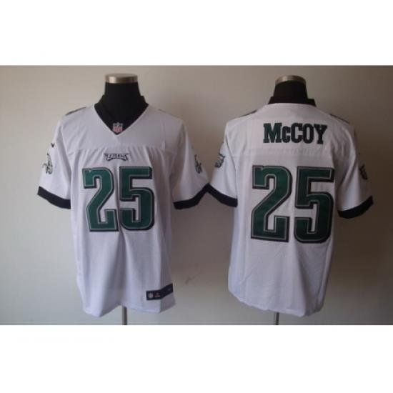 Nike Philadelphia Eagles 25 LeSean McCoy White Elite NFL Jersey