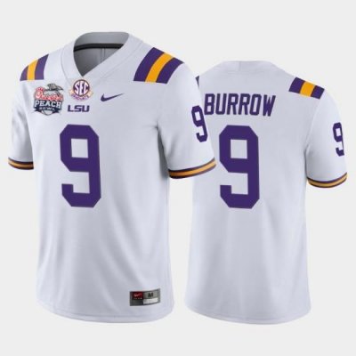 LSU Tiger Joe Burrow White Home Men'S Jersey