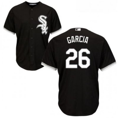 Youth Majestic Chicago White Sox 26 Avisail Garcia Replica Black Alternate Home Cool Base MLB Jersey