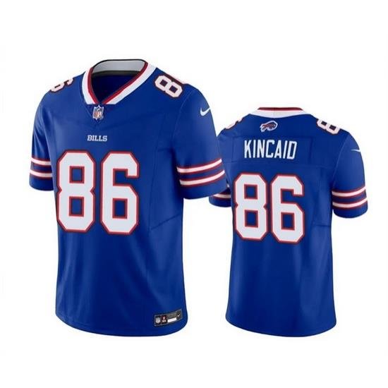 Men Buffalo Bills 86 Dalton Kincaid Blue 2023 Draft Vapor Untouchable Limited Stitched Jersey