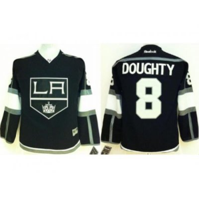 Kids Los Angeles Kings 8 Drew Doughty Black NHL Jerseys