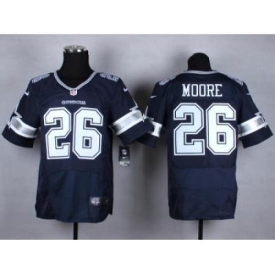 Nike Dallas Cowboys 26 Sterling Moore blue Elite NFL Jersey