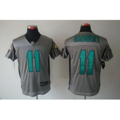 Nike Jacksonville Jaguars 11 Blaine Gabbert Grey Elite Shadow NFL Jersey