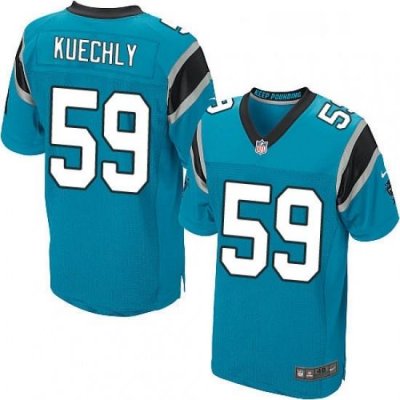 Mens Nike Carolina Panthers 59 Luke Kuechly Elite Blue Alternate NFL Jersey