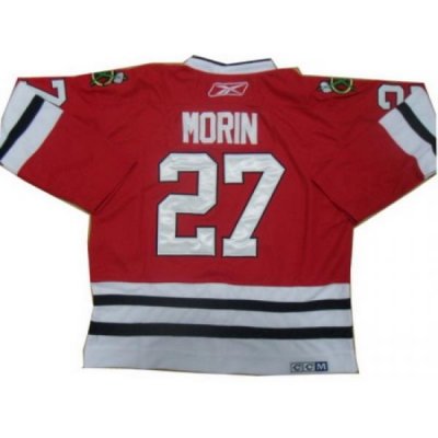 Chicago Blackhawks #27 Jeremy Morin Red Throwback CCM NHL ice hockey Jerseys