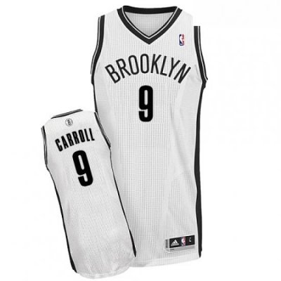 Youth Adidas Brooklyn Nets 9 DeMarre Carroll Authentic White Home NBA Jersey