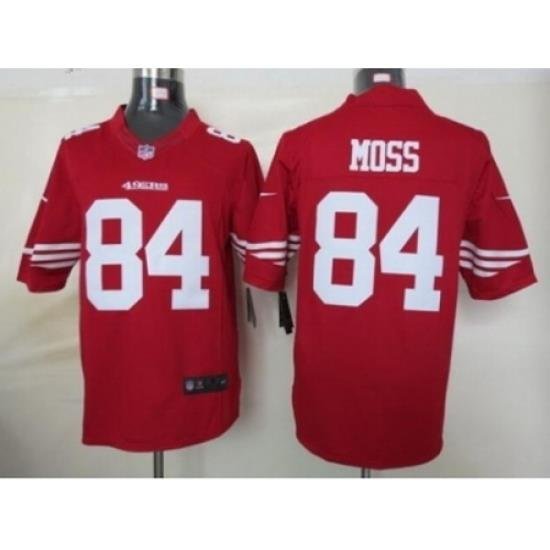 Nike San Francisco 49ers 84 Randy Moss Red Limited NFL Jersey