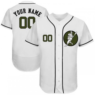 Men Women Youth Toddler All Size Houston Astros White Customized Green Logo Flexbase New Design Jersey