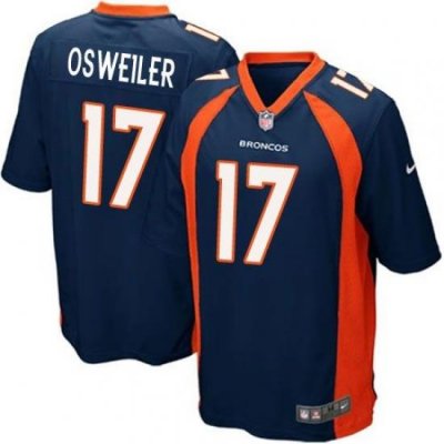 Nike Broncos #17 Brock Osweiler Blue Alternate Youth Stitched NFL New Elite Jersey