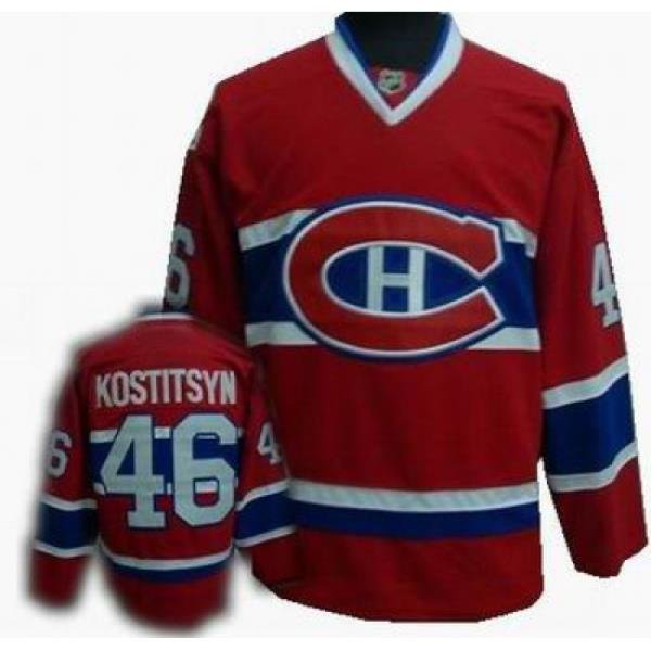 Hockey Montreal Canadiens #46 Andrei Kostitsyn Red Jersey