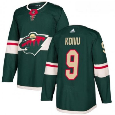 Youth Adidas Minnesota Wild 9 Mikko Koivu Premier Green Home NHL Jersey