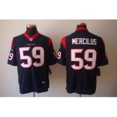 Nike Houston Texans 59 Whitney Mercilus Blue Limited NFL Jersey