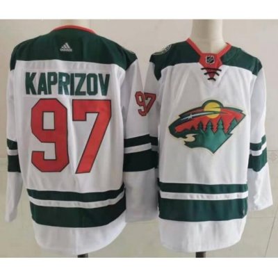 Wild 97 Kirill Kaprizov White Adidas Jersey