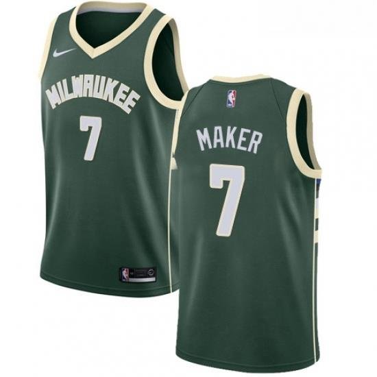 Youth Nike Milwaukee Bucks 7 Thon Maker Swingman Green Road NBA Jersey Icon Edition