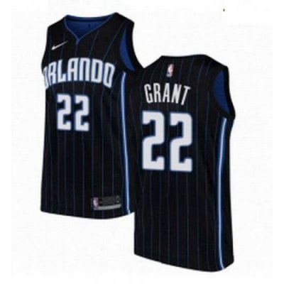 Mens Nike Orlando Magic 22 Jerian Grant Swingman Black NBA Jersey Statement Edition