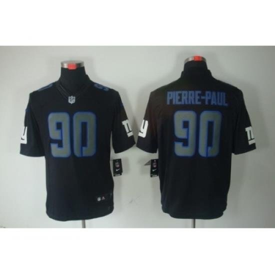 Nike NeW York Giants 90 Jason Pierre-Paul Black Limited Impact NFL Jersey