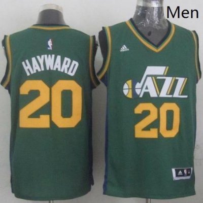 Revolution 30 Jazz 20 Gordon Hayward Green Stitched NBA Jerse